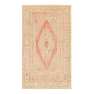 Rug & Kilim Rectangle Wool Rug In Pink