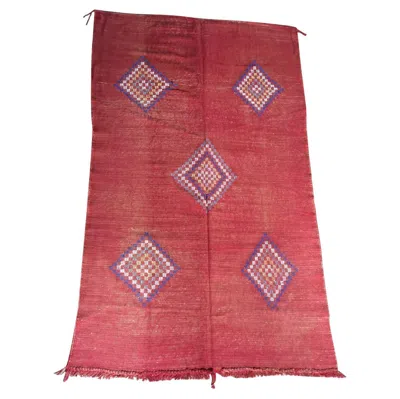 Pre-owned Rug & Kilim Red Sabra Kilim Rug