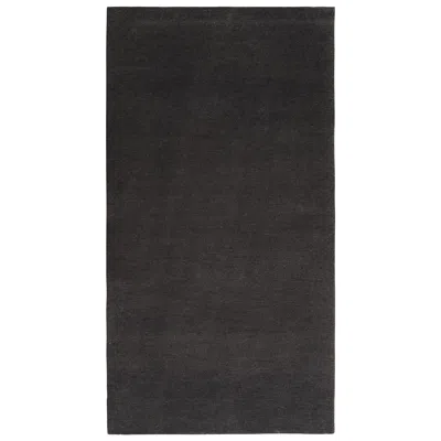 Pre-owned Rug & Kilim Rugs & Kilim's Hand Knotted Contemporary Solid Black Runner Rug