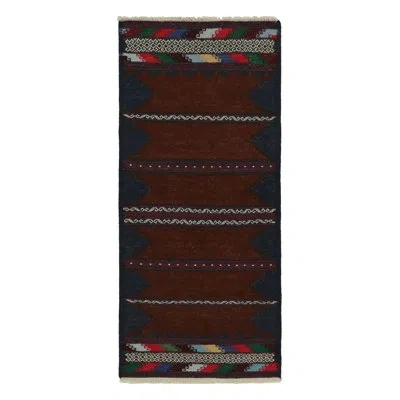 Rug & Kilim Runner  Runner 2'3" X 5'2" Wool Indoor/outdoor Area Rug In Blue;brown;red;beige;cream