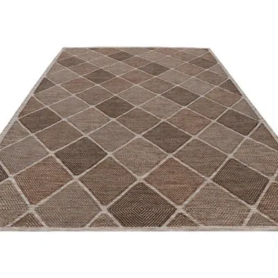Rug & Kilim Scandinavian Area Rug In Brown;beige