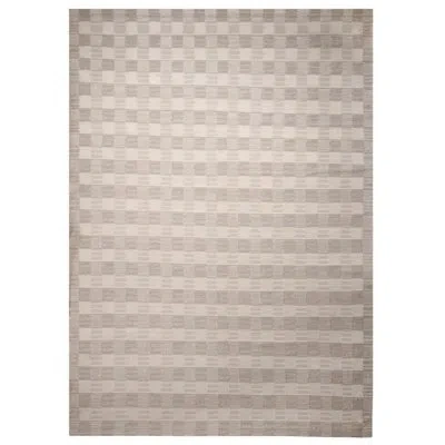Rug & Kilim 's Scandinavian Beige Brown Geometric Wool Rug In Brown;beige