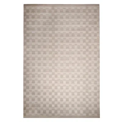 Rug & Kilim 's Scandinavian Geometric Beige Brown Wool Rug In Brown;beige