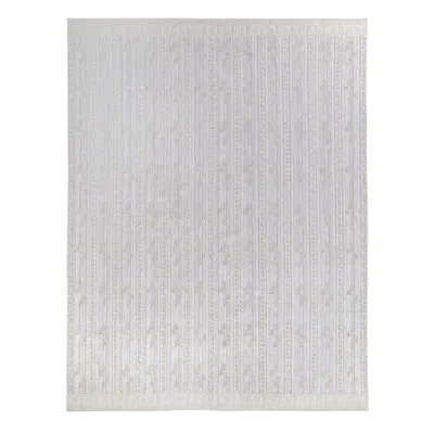 Rug & Kilim 's Scandinavian Rug In All Over Blue, Beige Geometric Pattern In Blue;brown;beige;white;silver;gray;cream