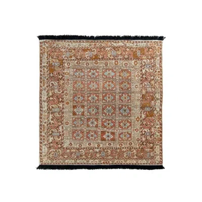 Rug & Kilim 's Tribal Rug In Beige-brown All Over Geometric Pattern In Brown;red;beige;pink