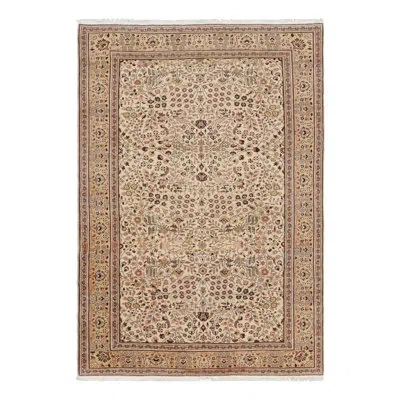 Rug & Kilim Vintage Kayseri Rug In Cream And Beige With Floral Patterns From Rug And Kilim In Black;brown;beige;green;cream