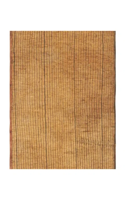 Rug & Kilim - Vintage Tuareg Mat Wool Runner 3x 12 - Gold