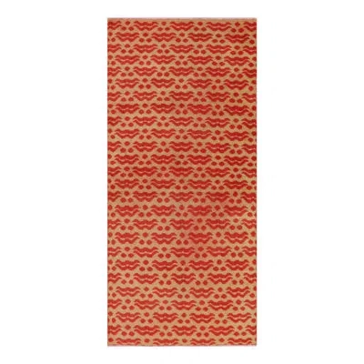 Rug & Kilim Vintage Zeki Müren Runner Rug In Beige With Red Cintamani Motifs |  In Brown;red;beige