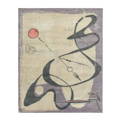 Rug & Kilim X El Gato Gomez Mid-century Modern Rug In Brown;beige;gray