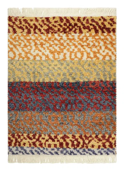 Pre-owned Rug & Kilim �s Contemporary Moroccan Rug With Layered Designs Earthy Multicolor In Brown