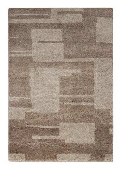 Pre-owned Rug & Kilim �s Contemporary Rug With Geometric Design In Beige & Brown