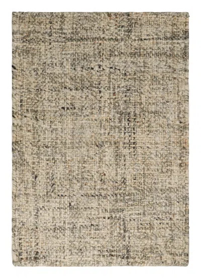 Pre-owned Rug & Kilim �s Contemporary Textural Flatweave Rug In Beige & Brown Tones