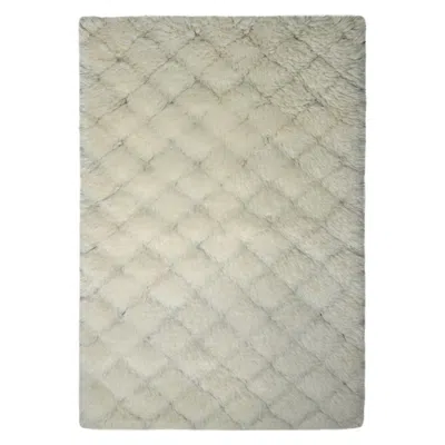 Pre-owned Rug & Kilim �s Moroccan Custom Rug With Geometric Design In Soft White