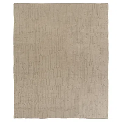 Pre-owned Rug & Kilim �s Oversized Contemporary Textural Rug In Beige And Cream Tones In White