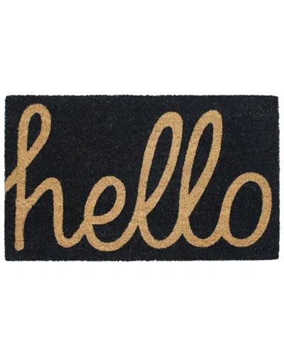 Rug Smith Black Doormat In Natural