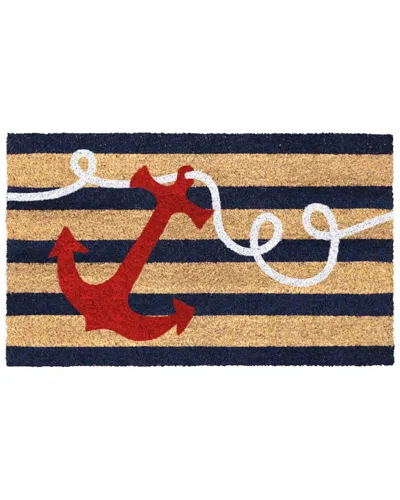 Rug Smith Red Doormat In Black