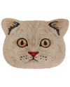 Rug Smith Rugsmith Natural Cute Cat Face Doormat In Natural