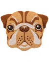 Rug Smith Rugsmith Natural Shaped Pug Face Doormat In Natural