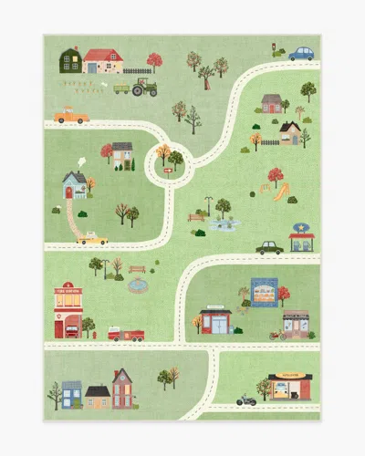 Ruggable About Town Green Flatwoven Rug