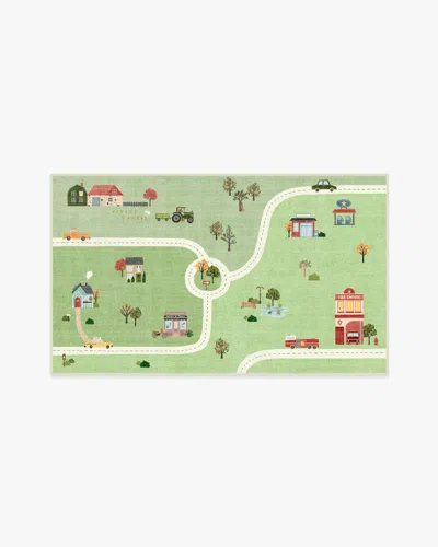 Ruggable About Town Green Flatwoven Rug
