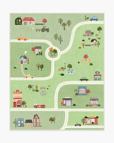 Ruggable About Town Green Flatwoven Rug