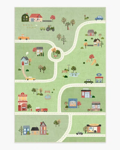 Ruggable About Town Green Flatwoven Rug