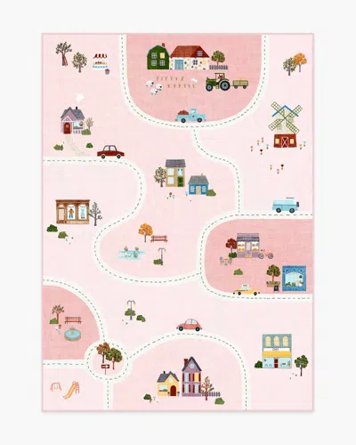 Ruggable About Town Pink Flatwoven Rug