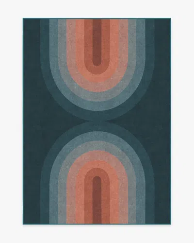 Ruggable Absida Teal Flatwoven Rug In Blue