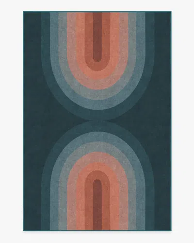 Ruggable Absida Teal Flatwoven Rug In Blue