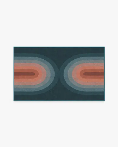 Ruggable Absida Teal Flatwoven Rug In Blue