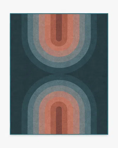 Ruggable Absida Teal Flatwoven Rug In Blue