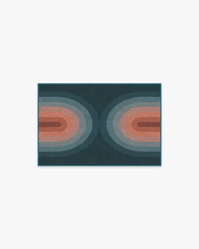 Ruggable Absida Teal Flatwoven Rug In Blue