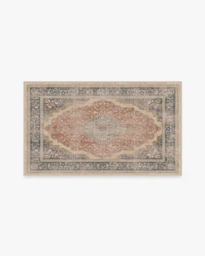 Ruggable Adeline Antique Red Flatwoven Rug In Brown