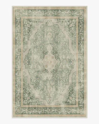 Ruggable Adeline Natural Sage Flatwoven Rug In Green