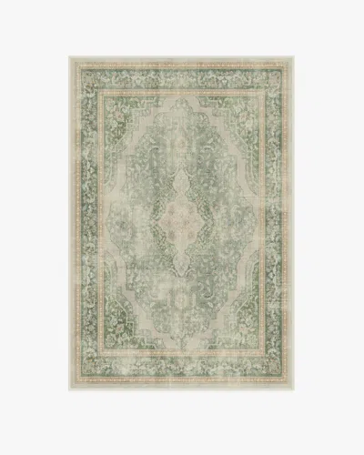 Ruggable Adeline Natural Sage Flatwoven Rug In Green