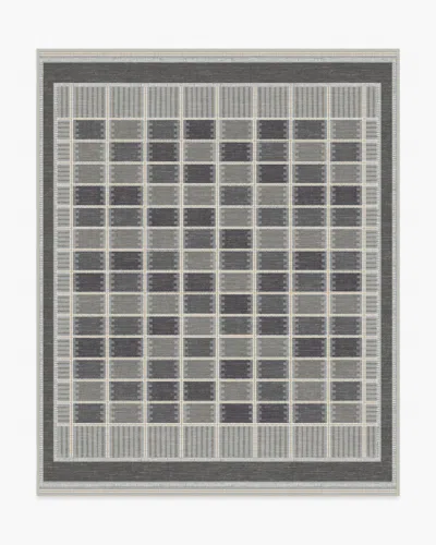 Ruggable Agnes Charcoal Flatwoven Rug In Black
