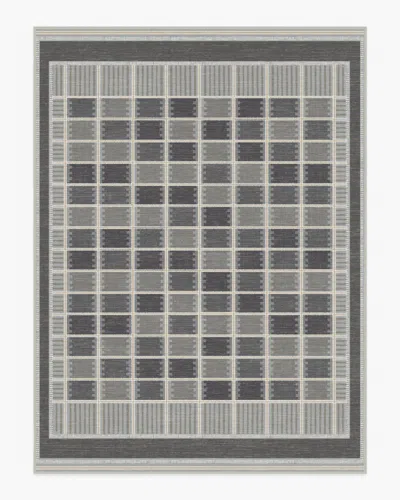 Ruggable Agnes Charcoal Flatwoven Rug In Animal Print