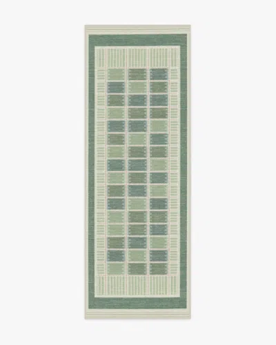 Ruggable Agnes Green Flatwoven Rug In Black