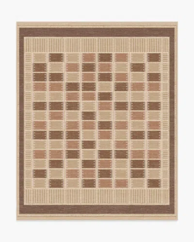 Ruggable Agnes Warm Brown Flatwoven Rug