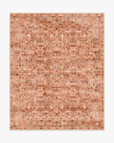 Ruggable Alba Terracotta Rose Flatwoven Rug In Pink