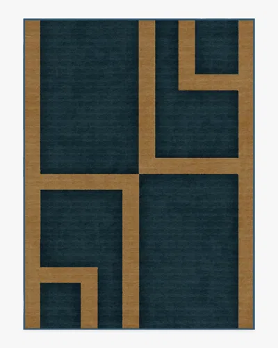 Ruggable Aldo Indigo & Ochre Flatwoven Rug By The Local Project In Blue