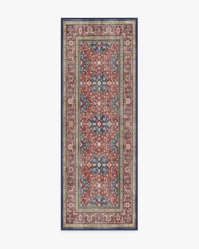 Ruggable Alessia Royal Red Flatwoven Rug In Burgundy