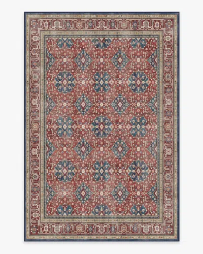 Ruggable Alessia Royal Red Flatwoven Rug In Brown
