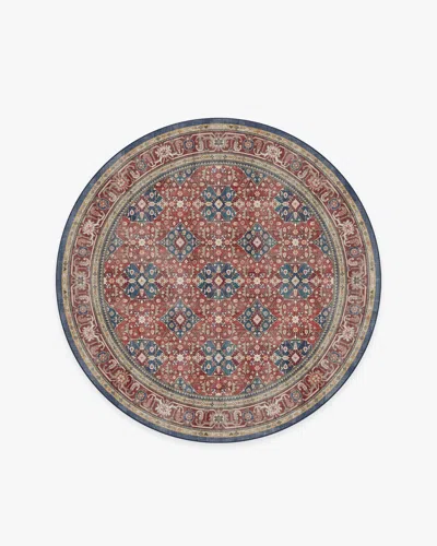 Ruggable Alessia Royal Red Flatwoven Rug In Brown