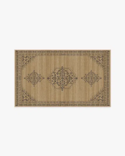 Ruggable Alette Tan & Charcoal Flatwoven Rug In Brown