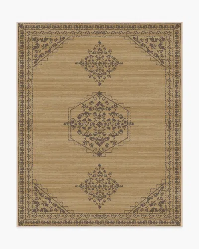 Ruggable Alette Tan & Charcoal Flatwoven Rug In Brown