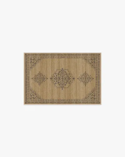 Ruggable Alette Tan & Charcoal Flatwoven Rug In Brown