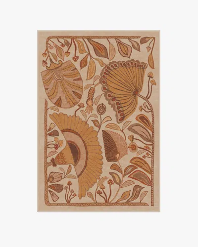 Ruggable Alice Mellow Yellow Flatwoven Rug By Justina Blakeney In Brown