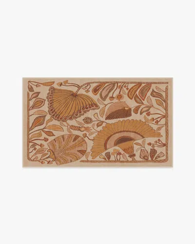 Ruggable Alice Mellow Yellow Flatwoven Rug By Justina Blakeney In Brown