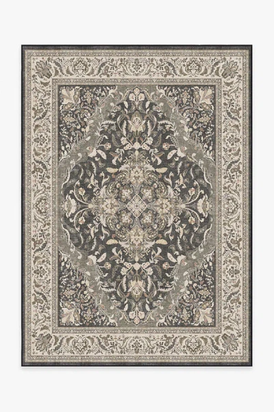 Ruggable Allura Dark Wood Outdoor Rug In Black